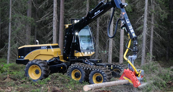 Yüksek kaliteli ayarlama fil Eco Log Harvester 580C 6.4 279hp